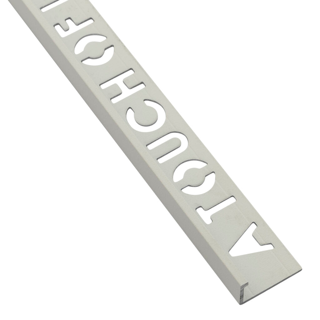 10mm Classic L-Shape Tile Trim Celestial White 2.5m
