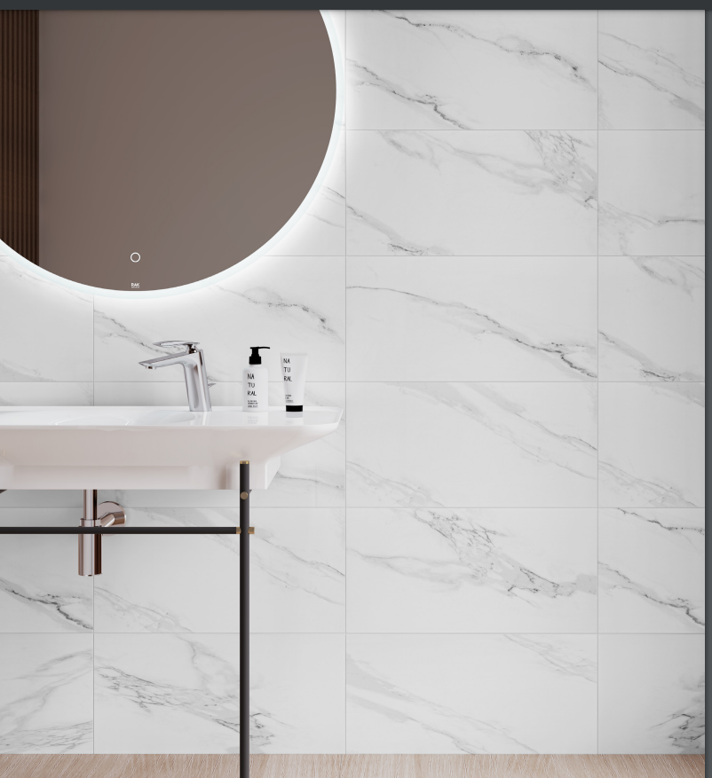 30x60cm Carrara Grey Wall Tiles - £19.97m2