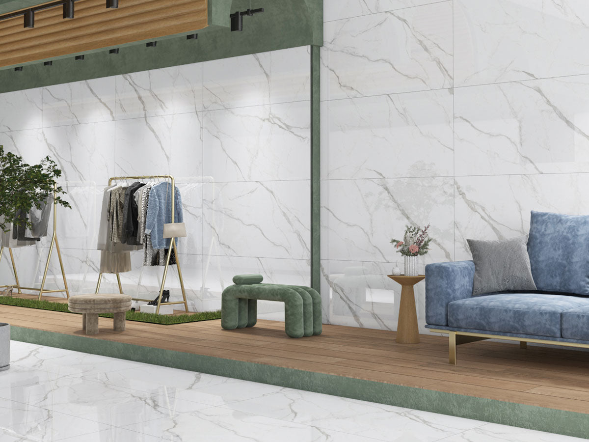 60x120cm Brisa Marmol Polished Premium Porcelain £39.99m2