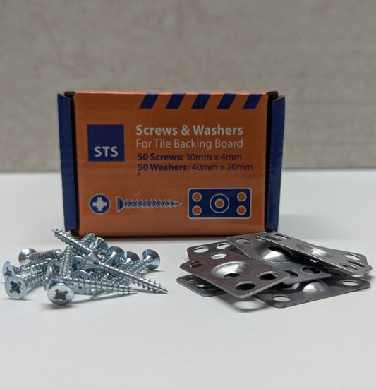 NoMorePly 30mm Stainless Steel Screws & Washers - Box of 50
