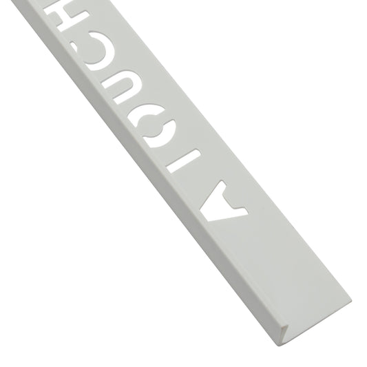 10mm Beava PVC L-Shape Tile Trim White