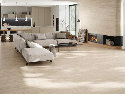 30x60cm Travertine Cream Porcelain