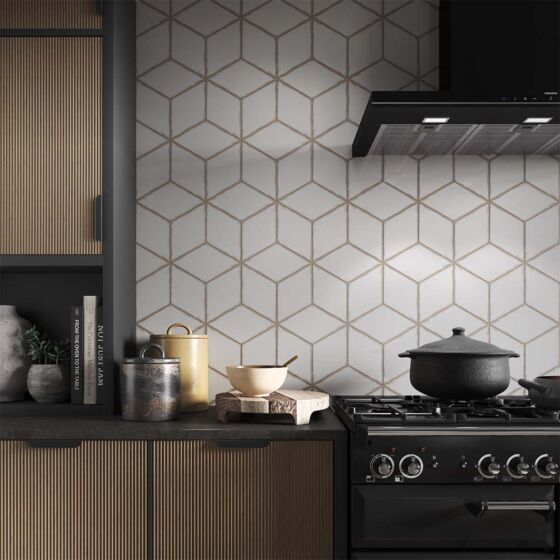 15.2x26.3cm Rhomboid Ceramic Wall Tiles