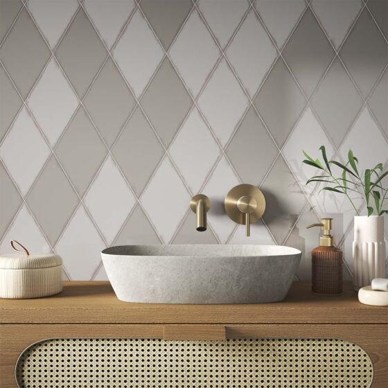 15.2x26.3cm Rhomboid Ceramic Wall Tiles