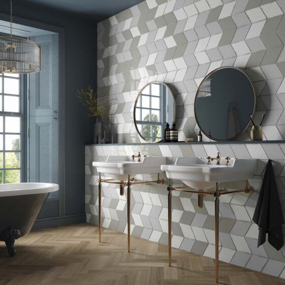 15.2x26.3cm Rhomboid Ceramic Wall Tiles