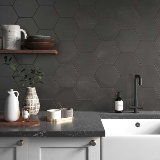17.5x20.2cm Hex Porcelain