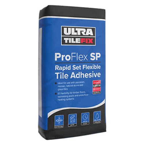 ProFlex SP: Grey Rapid Set Flexible Tile Adhesive 20kg