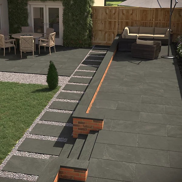 60x120x2cm Carmo Stone  Anthracite Outdoor