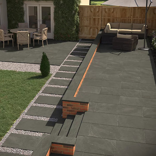 60x120x2cm Carmo Stone  Anthracite Outdoor