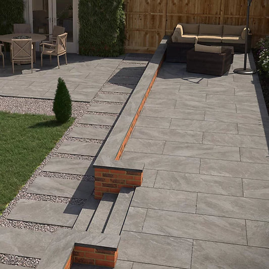 60x120x2cm Carmo Stone Grey Outdoor