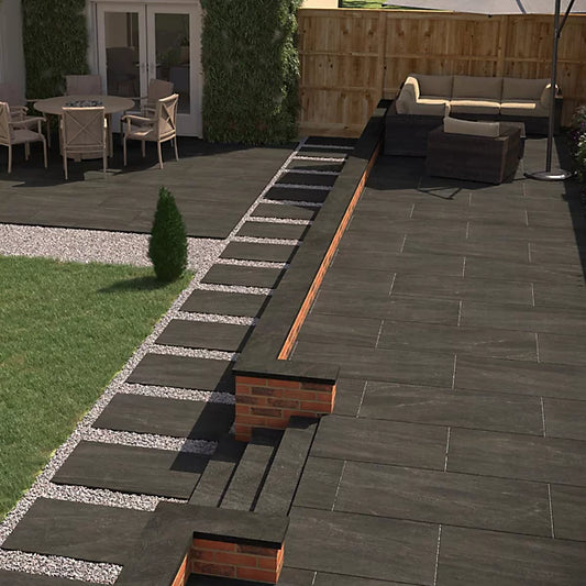 60x120x2cm Carmo Stone  Black Outdoor