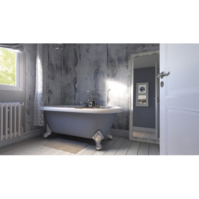 Shower Wall Impressions Collection Nautical Wood